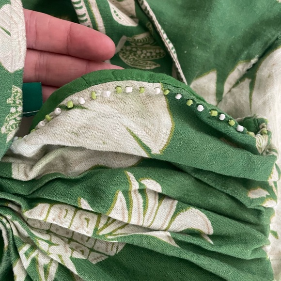 Farm Rio Green Lace Monsteras Mini Dress - Picture 6 of 9